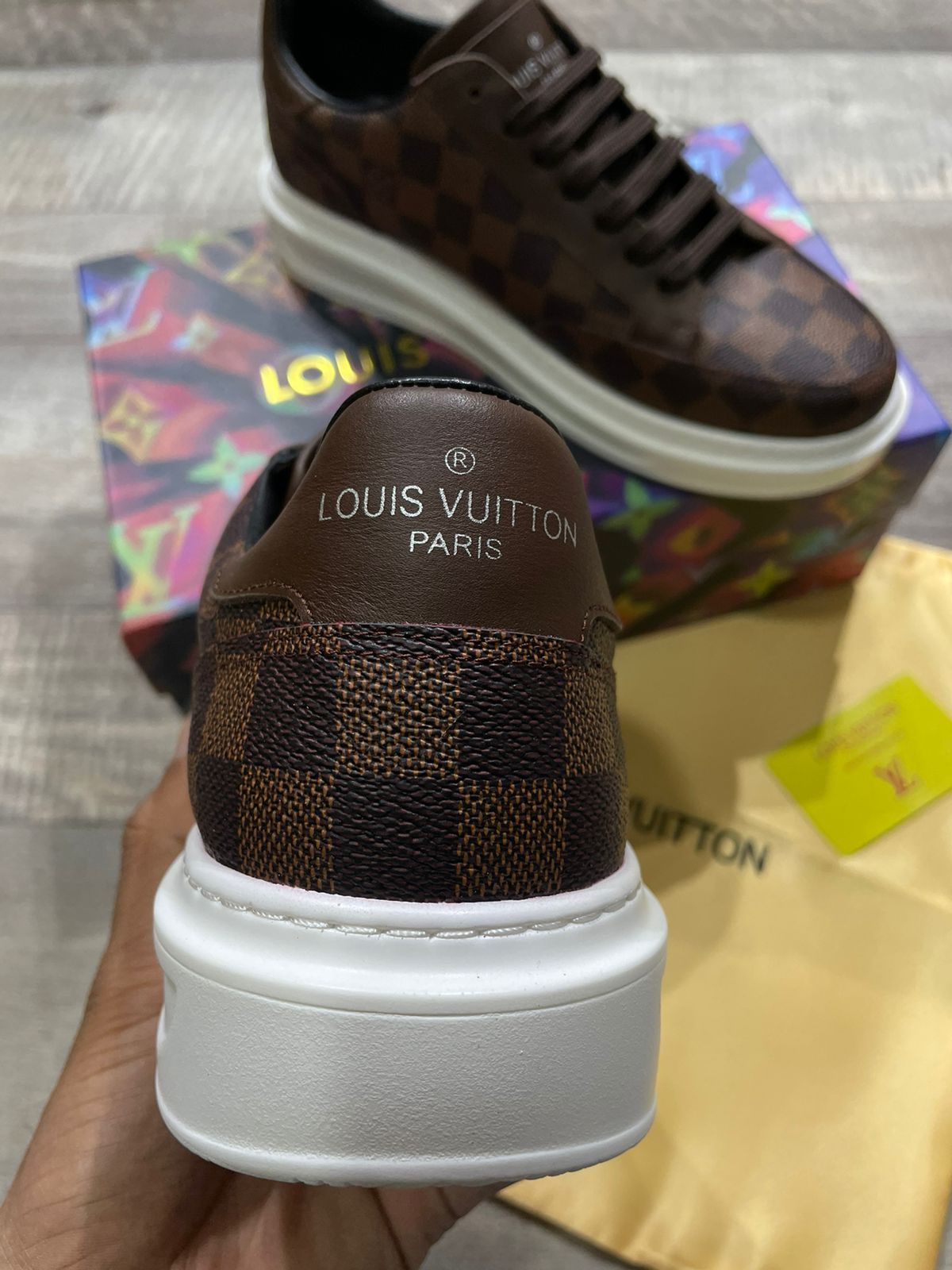 PREMIUM BROWN RIVOLI TRAINER FASHION MYST