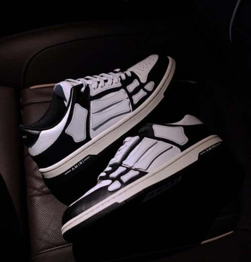 Premium Skel Top Low Black White Sneaker - FASHION MYST 