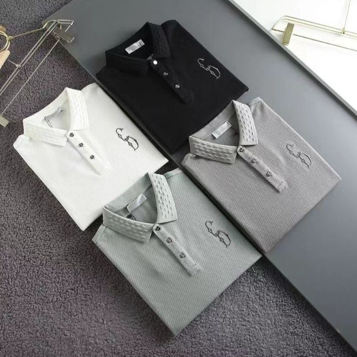 CHRISTIAN DIOR || CD Logo-Print Cotton Polo T-Shirt – FASHION MYST