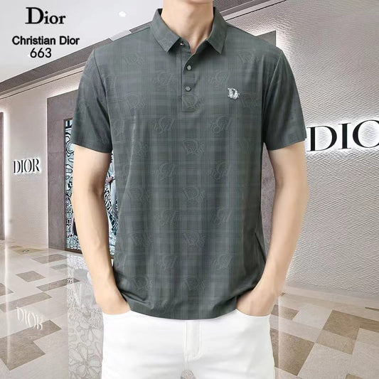 CHRISTIAN DIOR || High-End Short Sleeve Polo T-Shirt Lapel Collar - FASHION MYST 