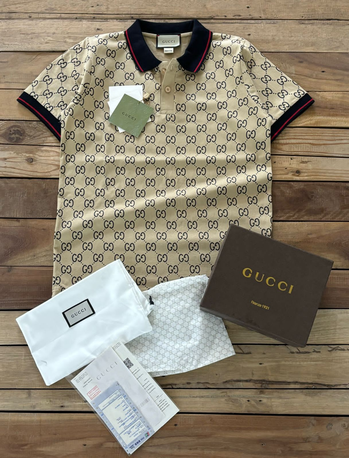 GUCCI || Logo-Jacquard Silk and Cotton-Blend Polo Shirt - FASHION MYST 