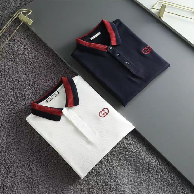 GUCCI || Regular-Fit Polo Tees With Logo Patched - FASHION MYST 