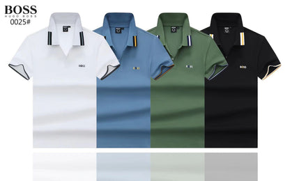 HUGO BOSS || Cotton Piqué Polo T-Shirt - FASHION MYST 