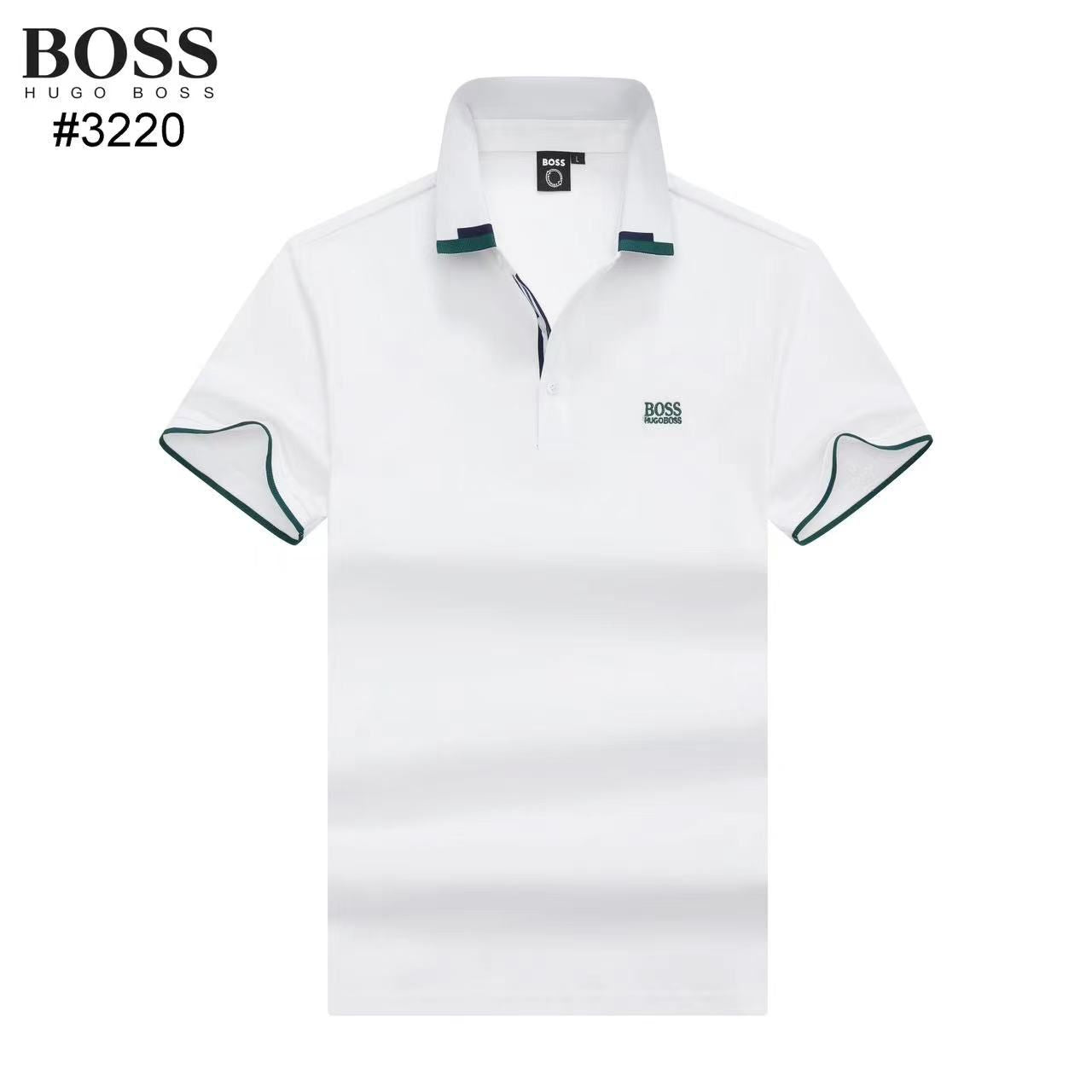 HUGO BOSS || Men Branded Polo Tees With Collar Design - FASHION MYST 