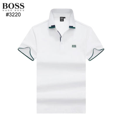 HUGO BOSS || Men Branded Polo Tees With Collar Design - FASHION MYST 