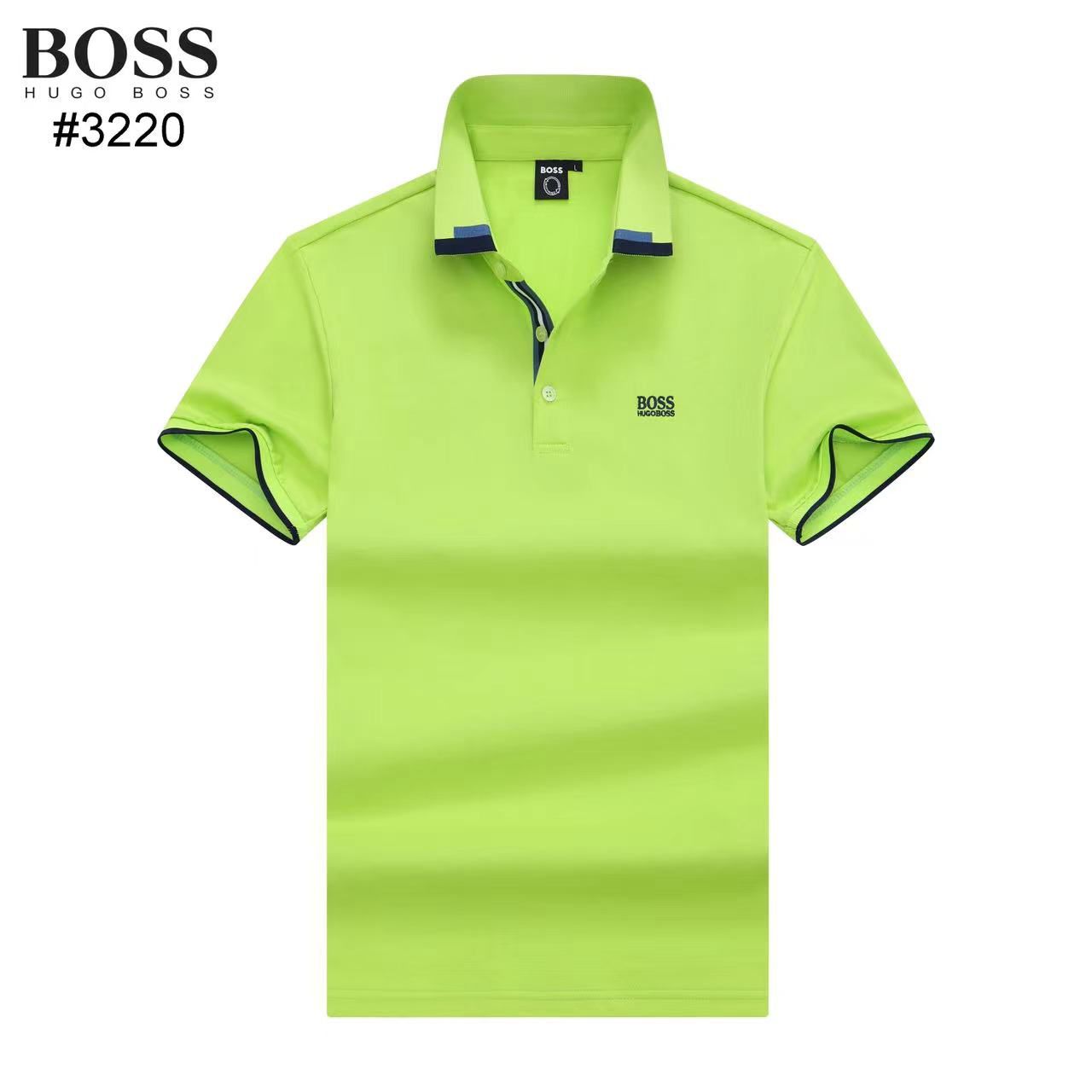 HUGO BOSS || Men Branded Polo Tees With Collar Design - FASHION MYST 