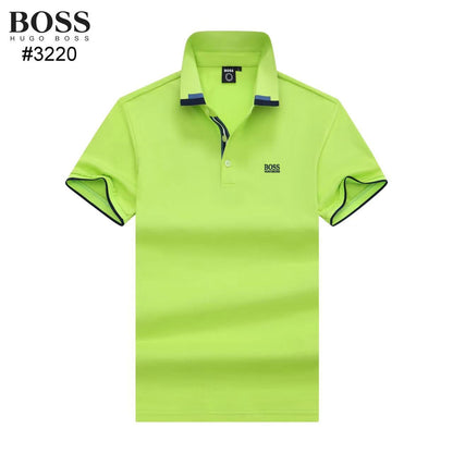 HUGO BOSS || Men Branded Polo Tees With Collar Design - FASHION MYST 