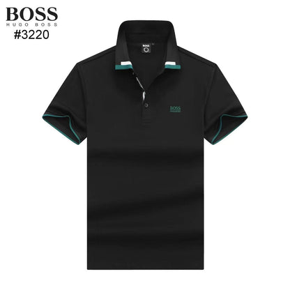 HUGO BOSS || Men Branded Polo Tees With Collar Design - FASHION MYST 