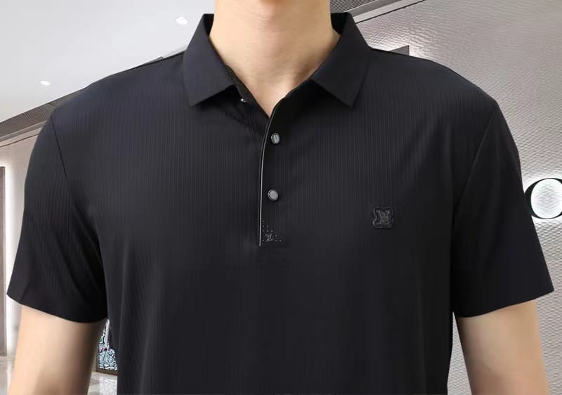 LOUIS VUITTON || Solid Polo Collar T-Shirt - FASHION MYST 