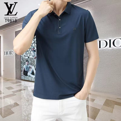 LOUIS VUITTON || Solid Polo Collar T-Shirt - FASHION MYST 