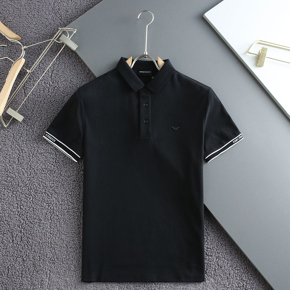 EMPO*IO ARM*NI || Luxury Mercerised Piqué Polo T-Shirt - FASHION MYST 