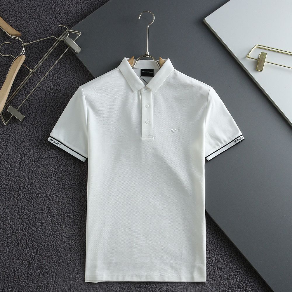 EMPO*IO ARM*NI || Luxury Mercerised Piqué Polo T-Shirt - FASHION MYST 