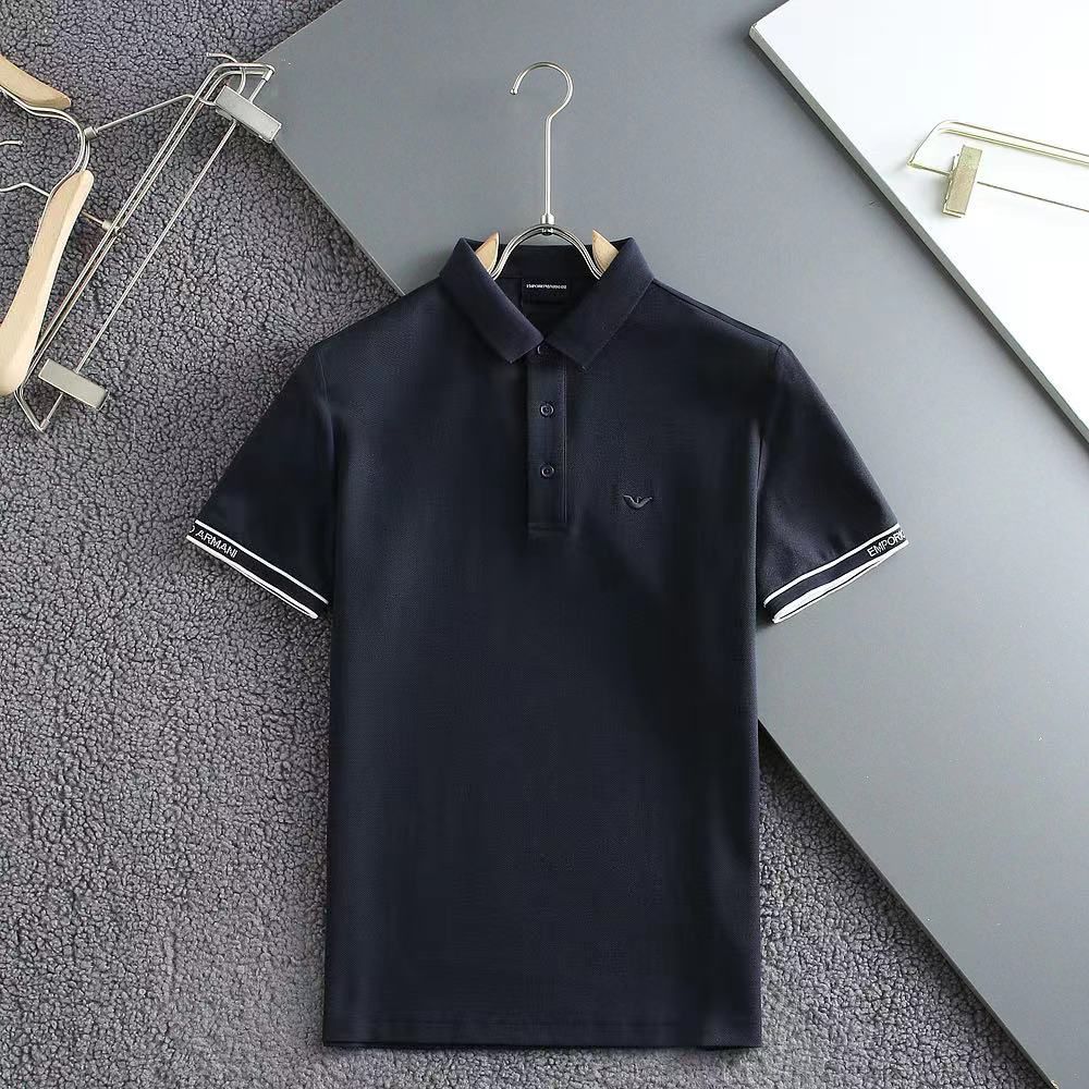 EMPO*IO ARM*NI || Luxury Mercerised Piqué Polo T-Shirt - FASHION MYST 