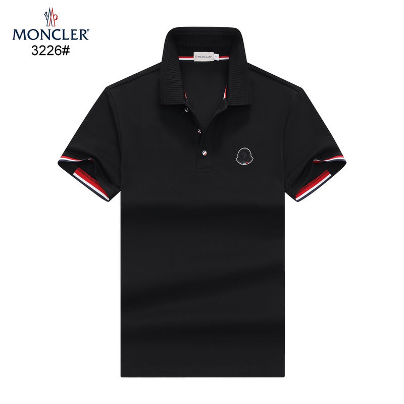 MONCLER || Moncler Logo Striped-Borders Polo T-Shirt - FASHION MYST 