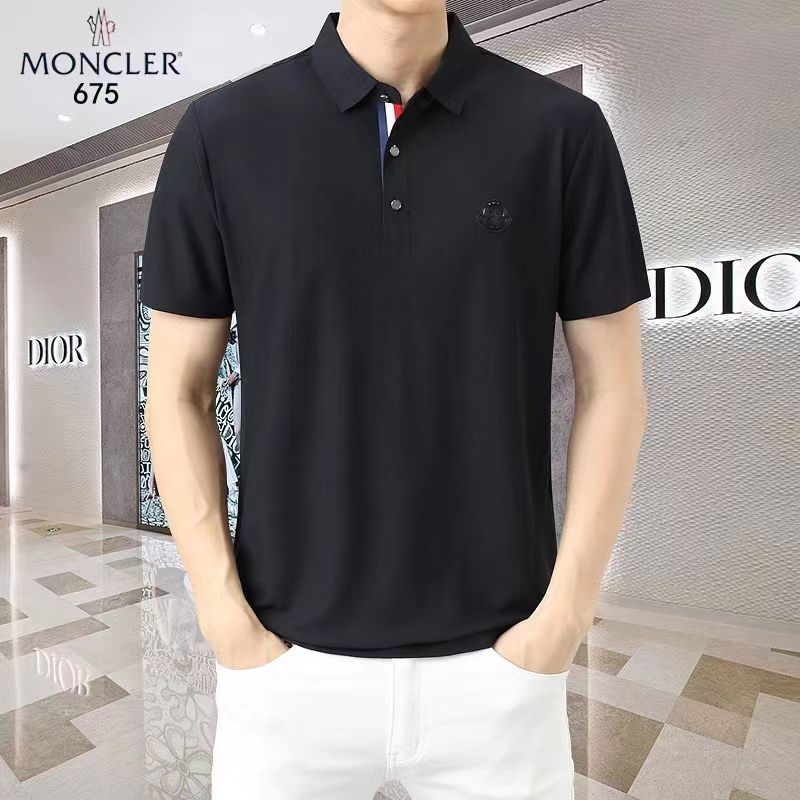 Moncler short sleeve polo shirt deals