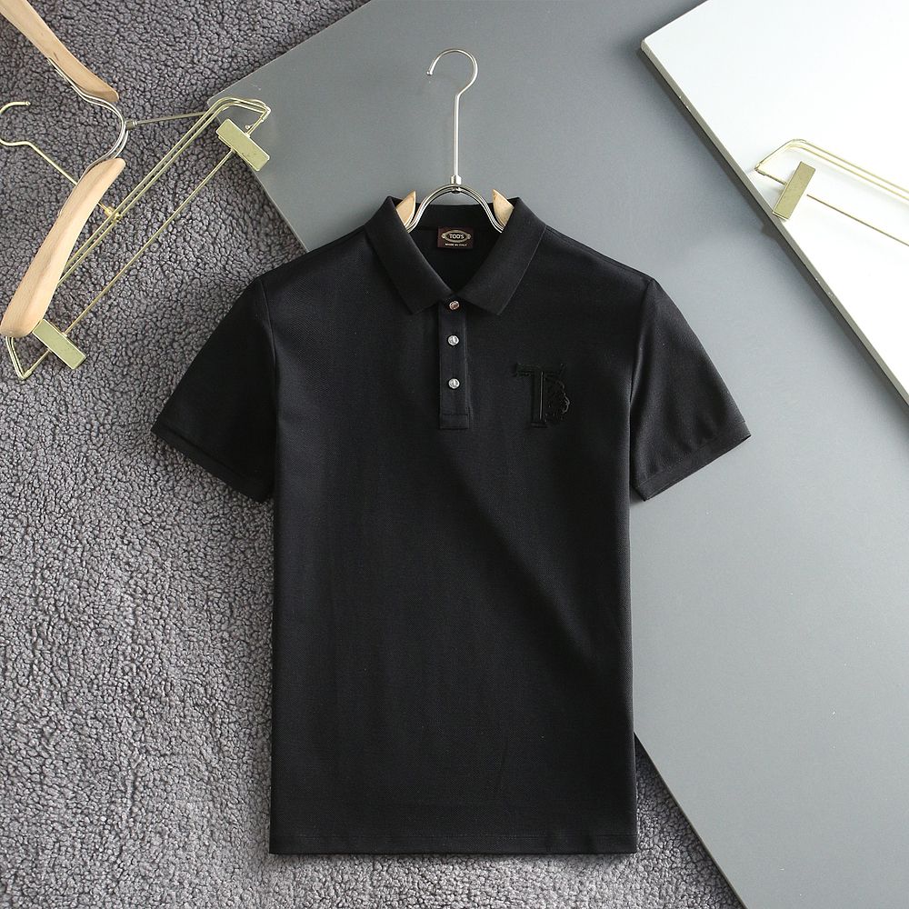 TOD'S || Embossed-Logo Short-Sleeve Polo T-Shirt - FASHION MYST 