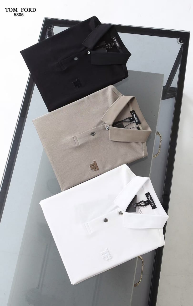 TOM FORD || Short-Sleeved Cotton Polo T-Shirt - FASHION MYST 