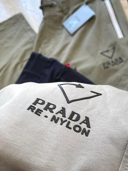 PRADA || Arrow Logo Cotton Trackpants For Men - FASHION MYST 