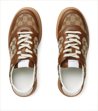 GUCCI || Mens Gucci brown Original GG Monogram Sneakers - FASHION MYST 