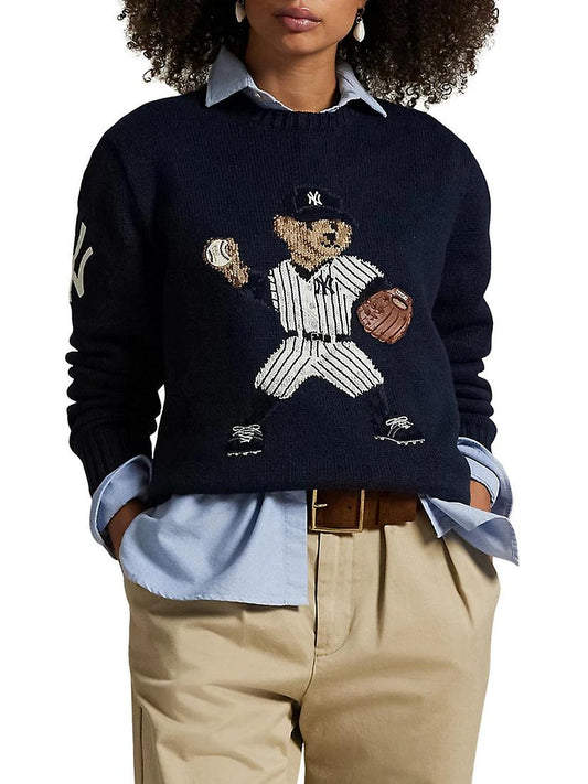 POLO RALPH LAUREN || Yankees Bear Women Jumper Pullover