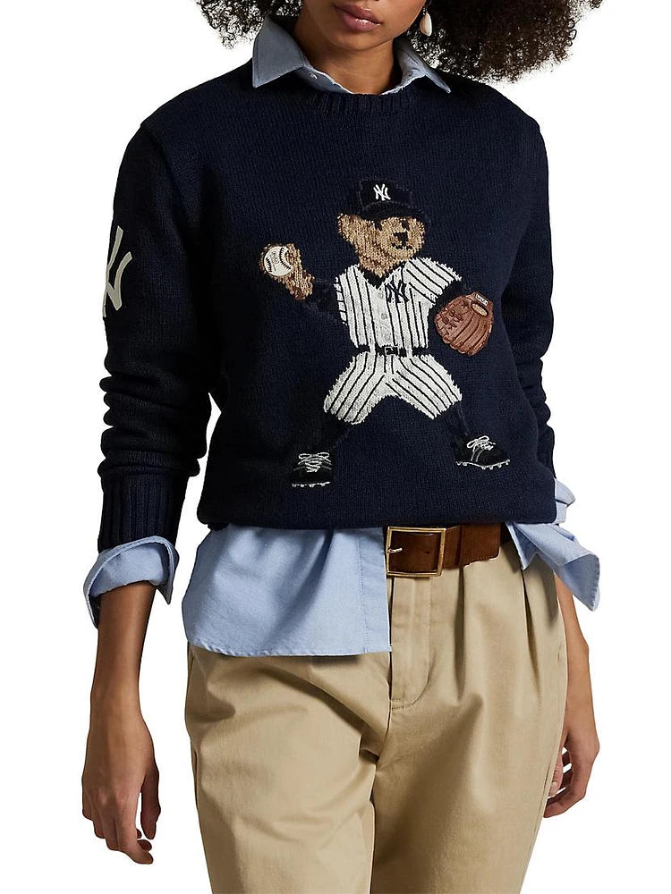 POLO RALPH LAUREN || Yankees Bear Women Jumper Pullover