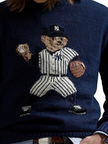 POLO RALPH LAUREN || Yankees Bear Women Jumper Pullover