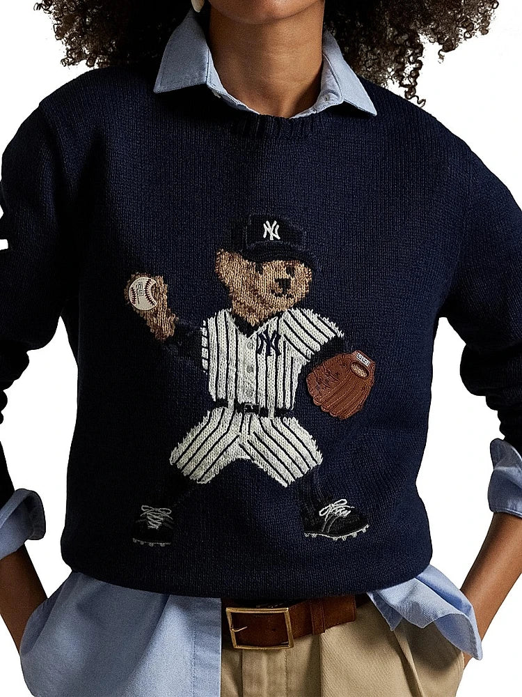 POLO RALPH LAUREN || Yankees Bear Women Jumper Pullover