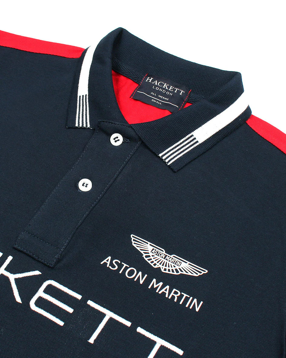 HACKETT|| Aston Martin Racing AMR SS - Polo T-Shirt - FASHION MYST 