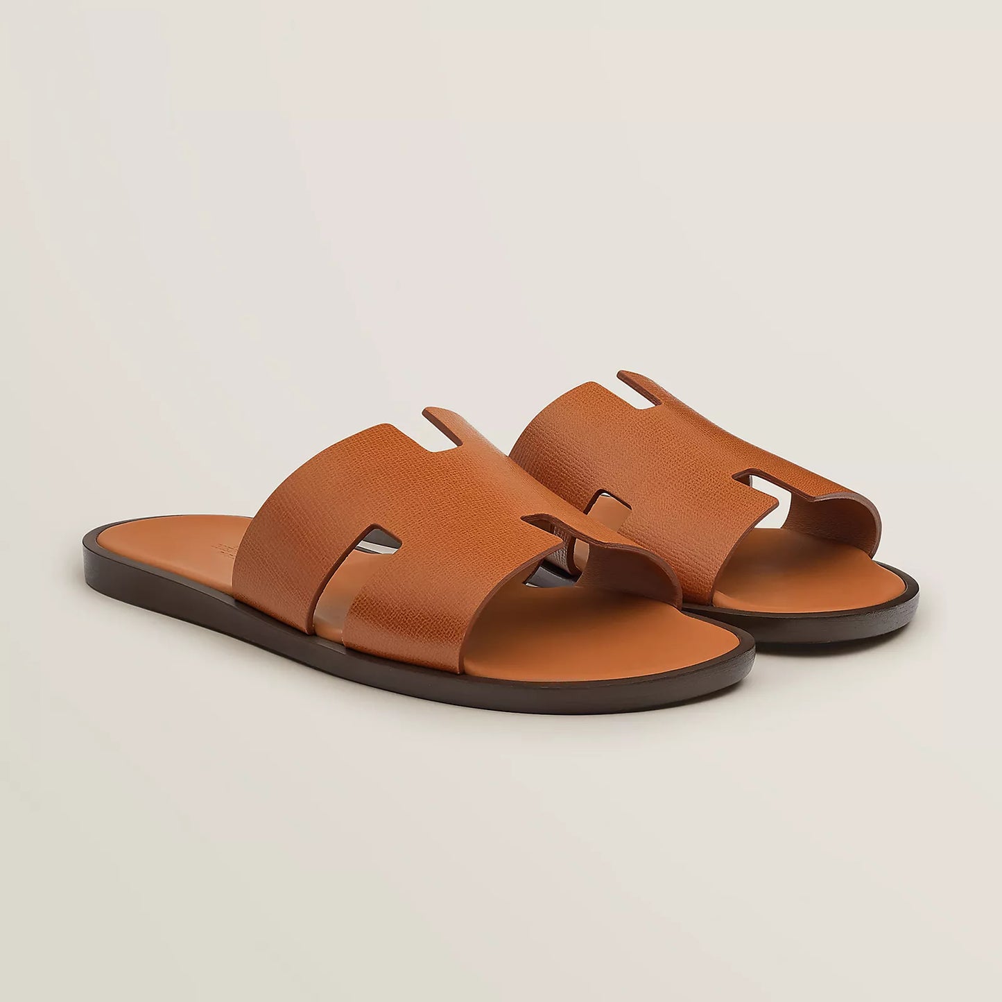 HERMES || Oran Sandal - Iconic "H" Cut-out Leather Slipper