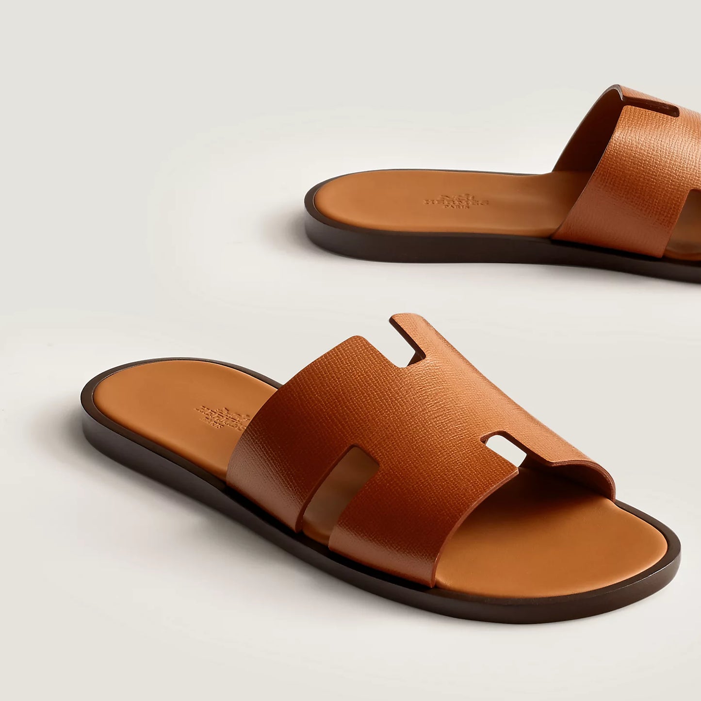 HERMES || Oran Sandal - Iconic "H" Cut-out Leather Slipper
