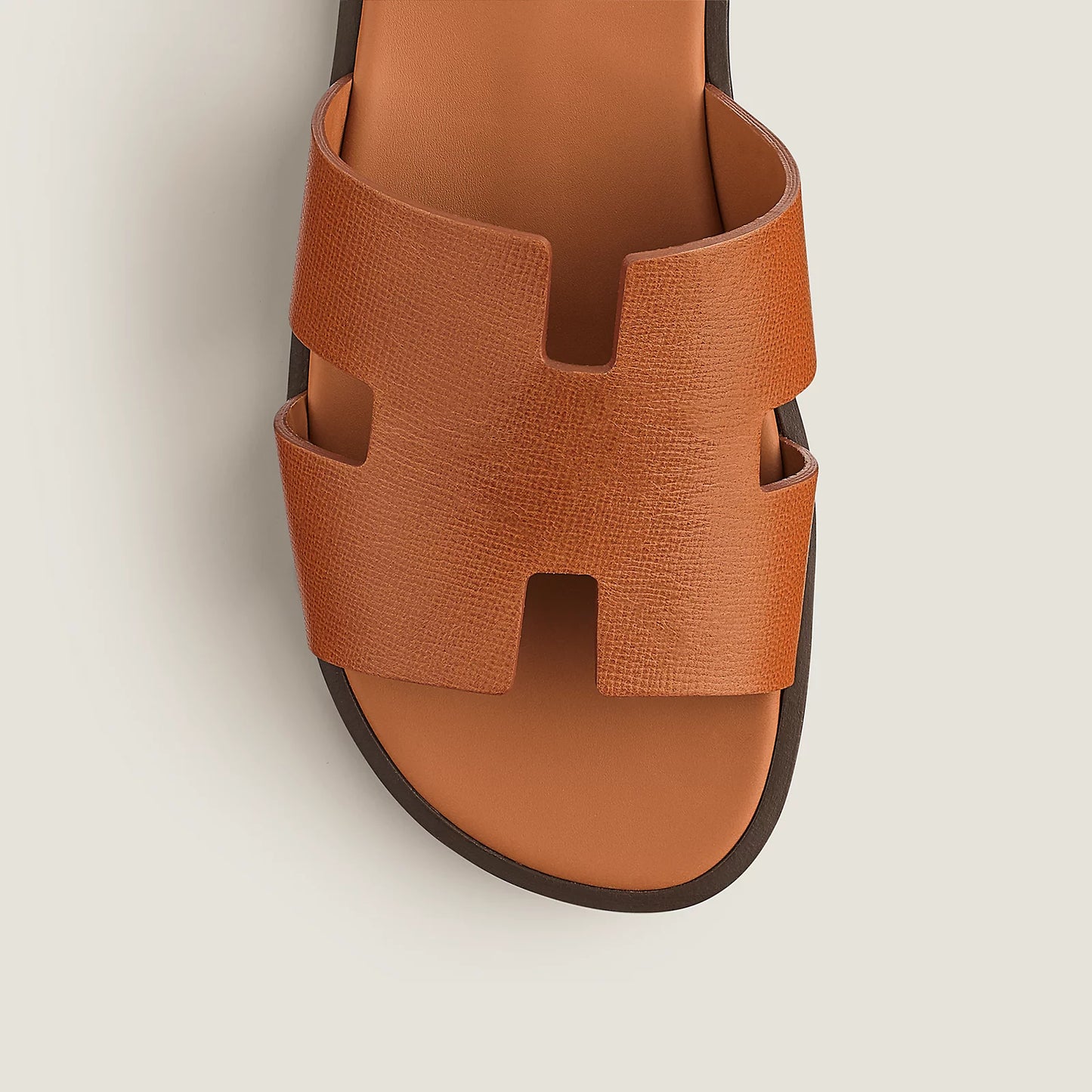 HERMES || Oran Sandal - Iconic "H" Cut-out Leather Slipper