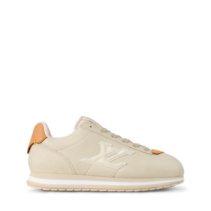 LOUIS VUITTON X TYLER || The Creator "Nairu" Sneakers – Beige & Ochre Monogram Runner