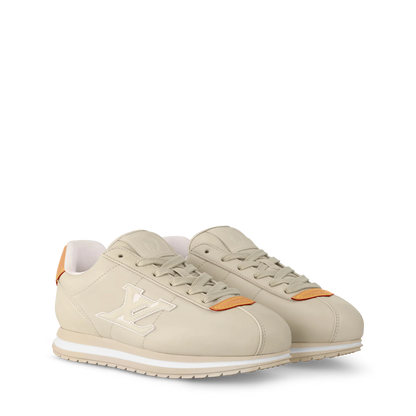 LOUIS VUITTON X TYLER || The Creator "Nairu" Sneakers – Beige & Ochre Monogram Runner