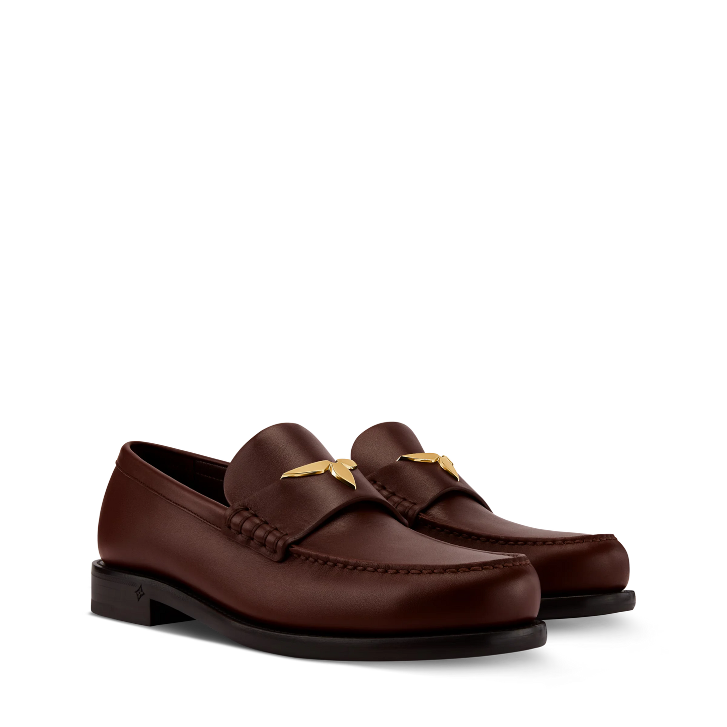 LOUIS VUITTON || LV Oxford Loafer in Burgundy Leather