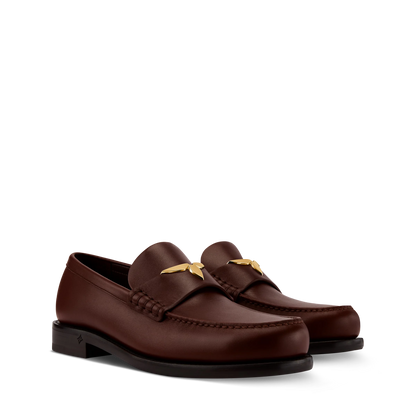 LOUIS VUITTON || LV Oxford Loafer in Burgundy Leather
