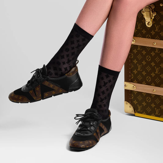 LOUIS VUITTON || LV Sneakerina In Monogram Canvas and Technical Fabric For Girls