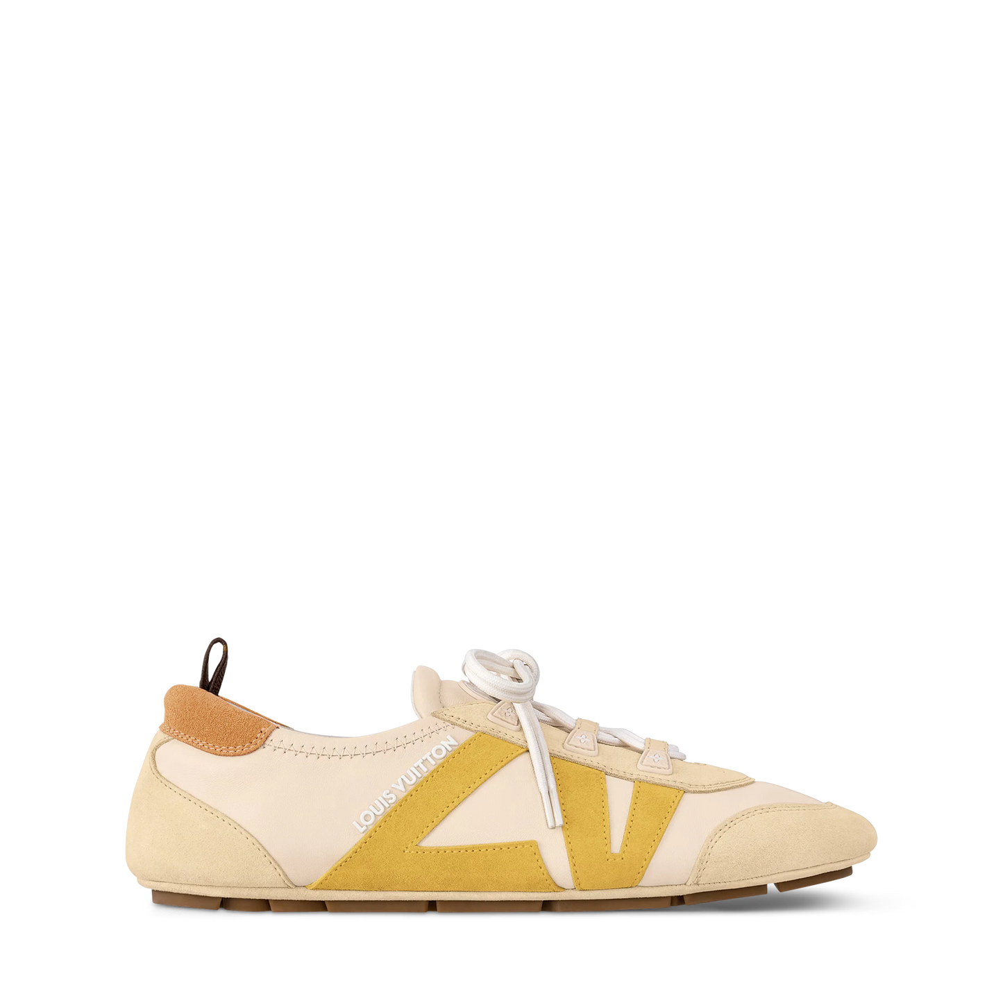 LOUIS VUITTON || LV Sneakerina Women’s Technical Mesh and Suede Sneakers – Beige/Yellow - FASHION MYST
