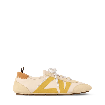 LOUIS VUITTON || LV Sneakerina Women’s Technical Mesh and Suede Sneakers – Beige/Yellow - FASHION MYST
