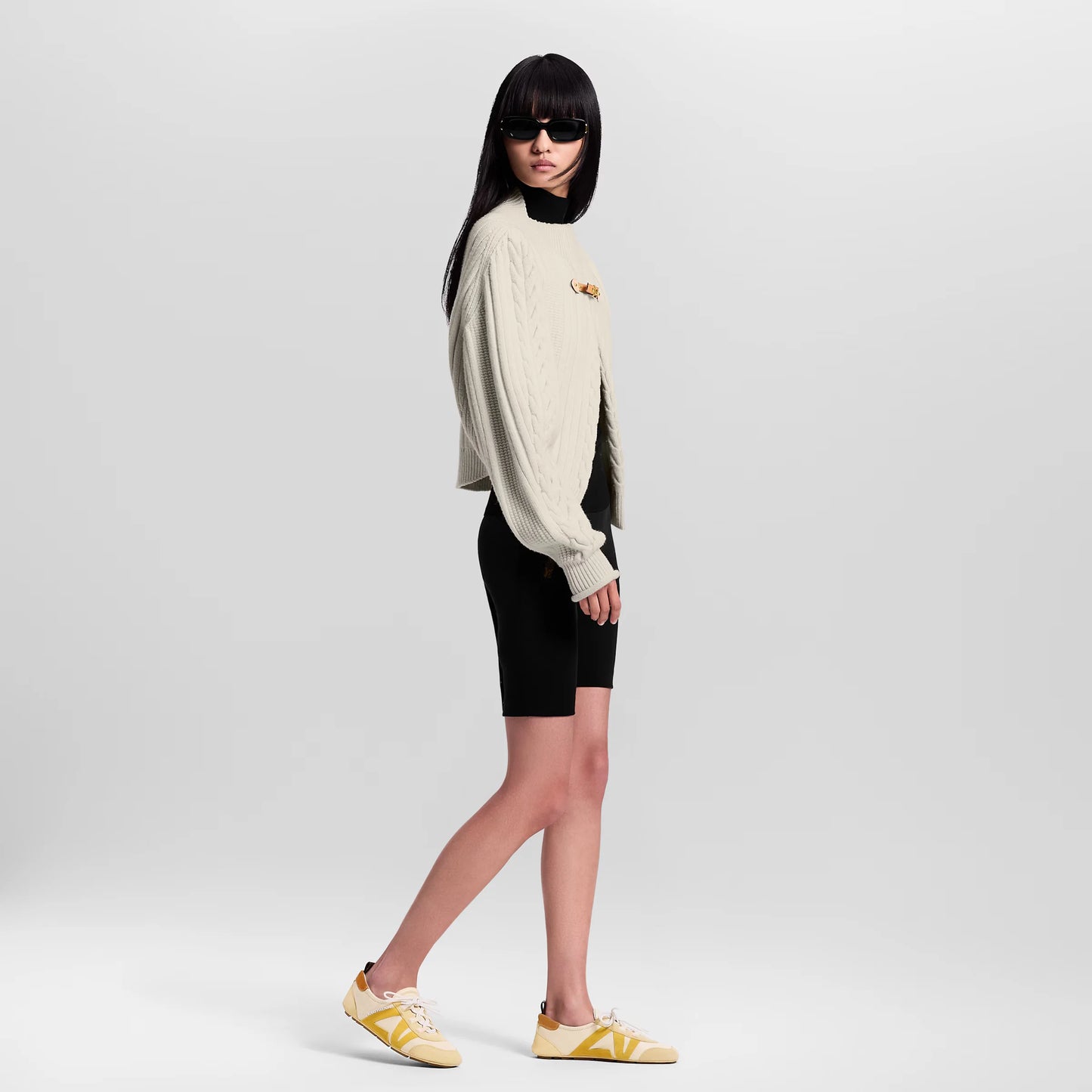 LOUIS VUITTON || LV Sneakerina Women’s Technical Mesh and Suede Sneakers – Beige/Yellow - FASHION MYST