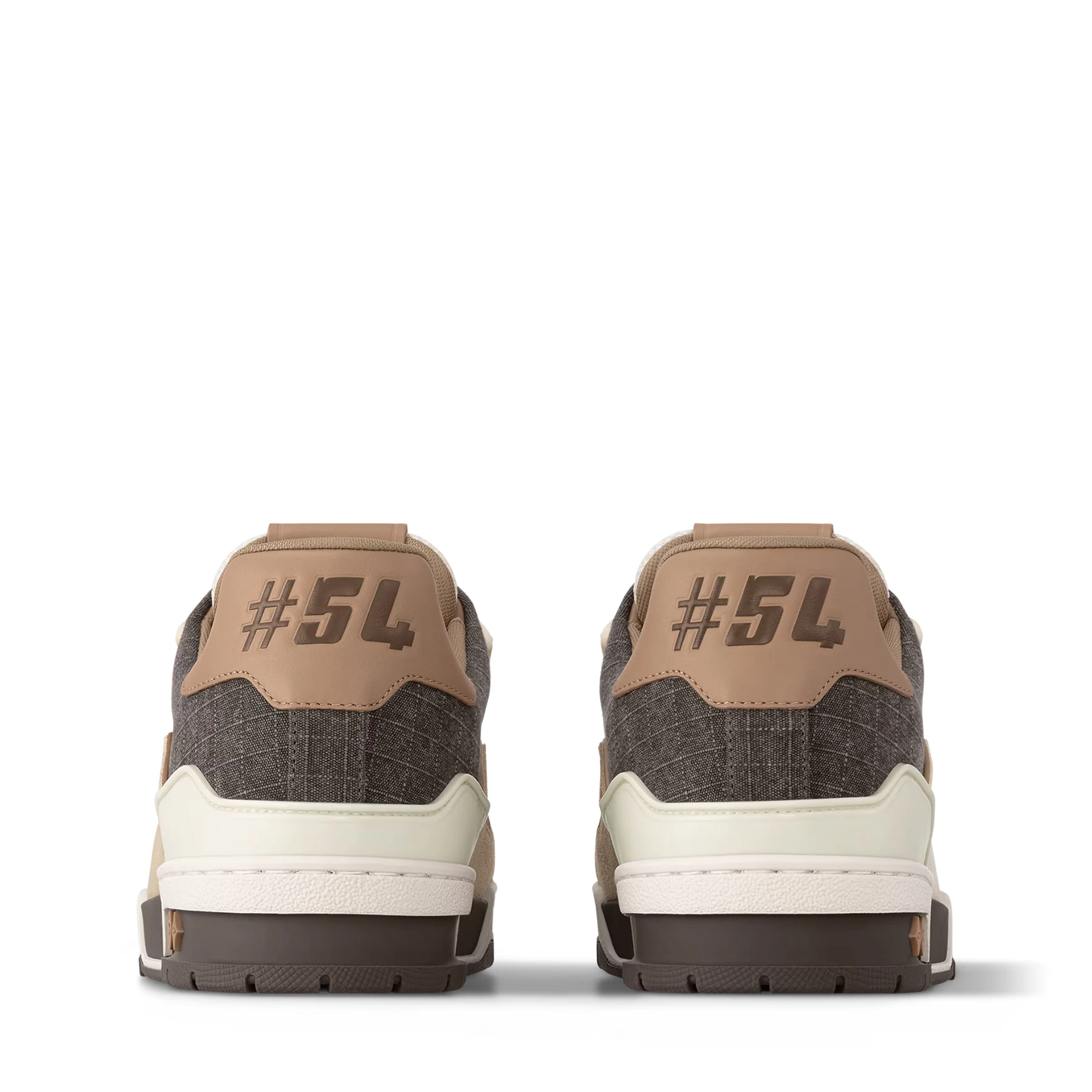 LOUIS VUITTON || Two-Tone LV Trainer Sneaker with Signature Monogram Details