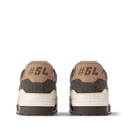 LOUIS VUITTON || Two-Tone LV Trainer Sneaker with Signature Monogram Details