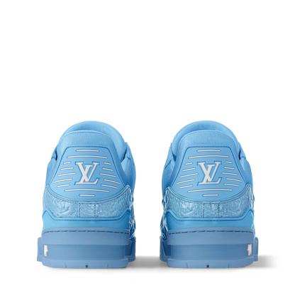 LOUIS VUITTON || Sky Blue LV Trainer: A Monogram Masterpiece