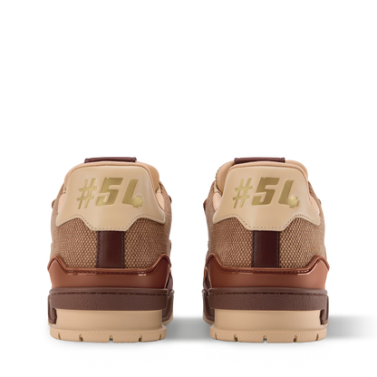 LOUIS VUITTON || LV Trainer Sneaker - Burgundy and Beige Technical Mesh