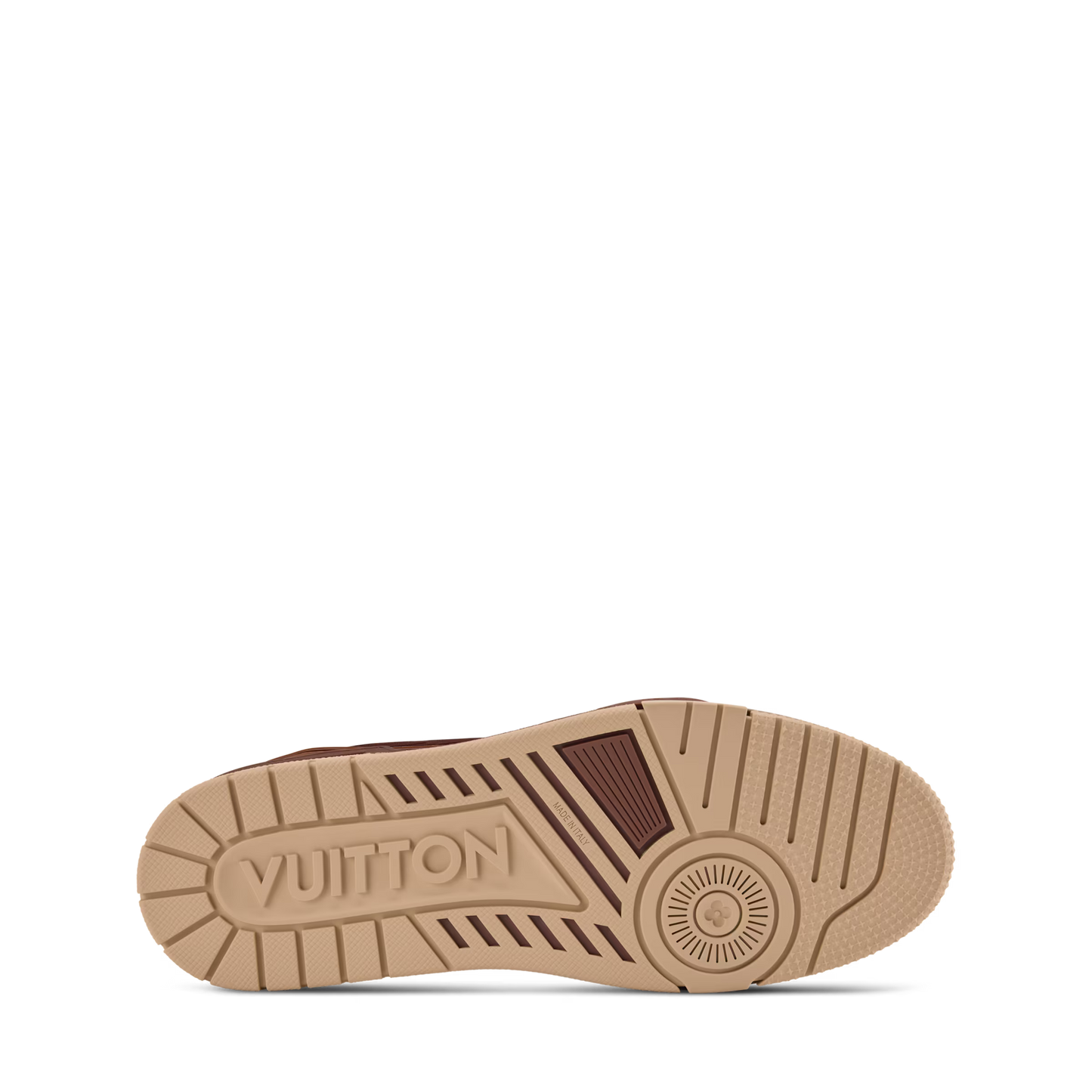 LOUIS VUITTON || LV Trainer Sneaker - Burgundy and Beige Technical Mesh