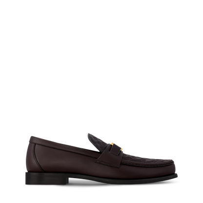 LOUIS VUITTON || Major Loafer – Marron Monogram Embossed Leather