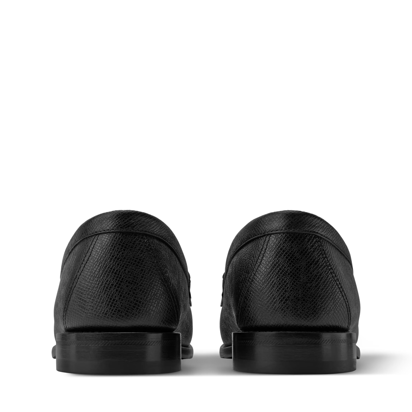 LOUIS VUTTON || Major Loafer in Grained Calf Leather with Silver LV Initials