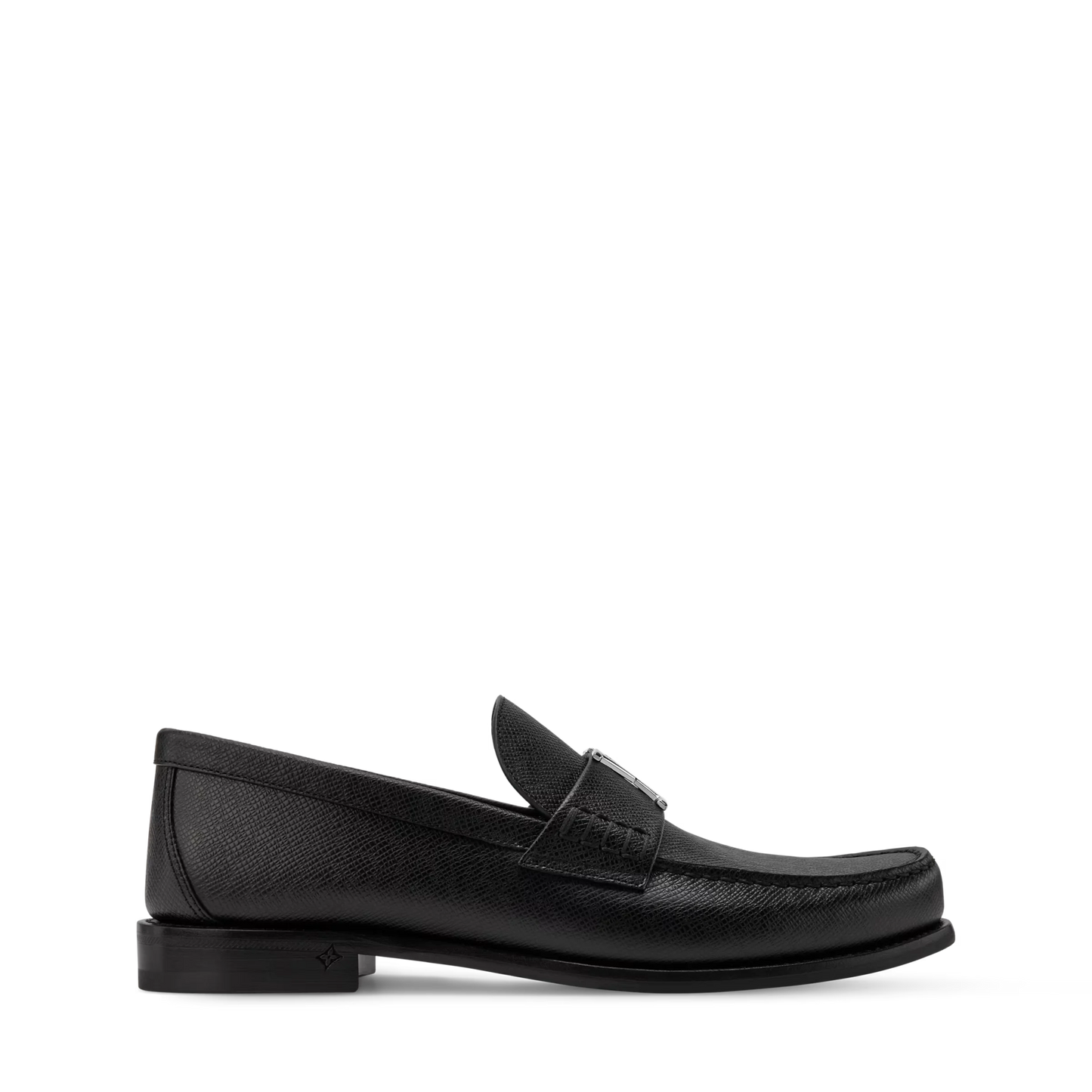 LOUIS VUTTON || Major Loafer in Grained Calf Leather with Silver LV Initials