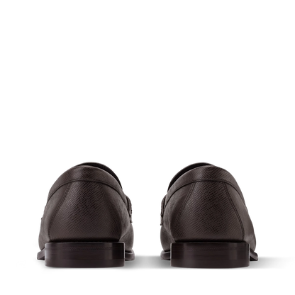 LOUIS VUITTON || Executive Leather Loafer with Gold LV Logo