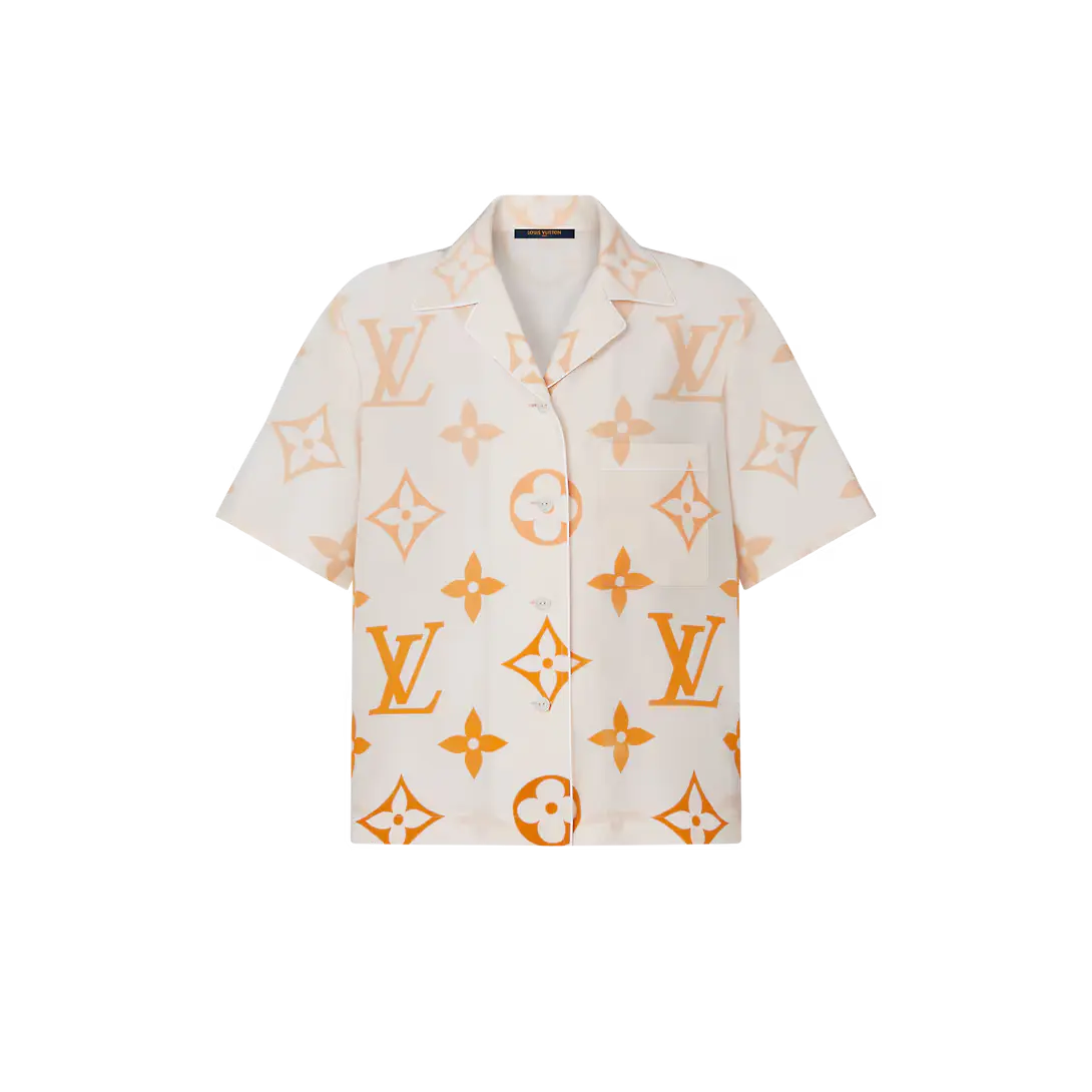 LOUIS VUITTON || Monogram Ombré Silk Pyjama Top - FASHION MYST 