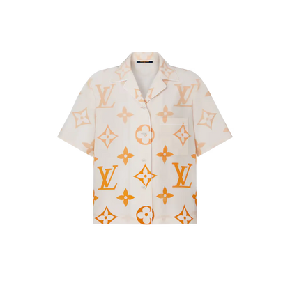 LOUIS VUITTON || Monogram Ombré Silk Pyjama Top - FASHION MYST 